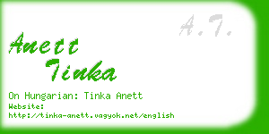 anett tinka business card